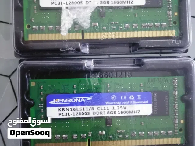 Laptop Ram Ddr3 2x8gb 1600mhz