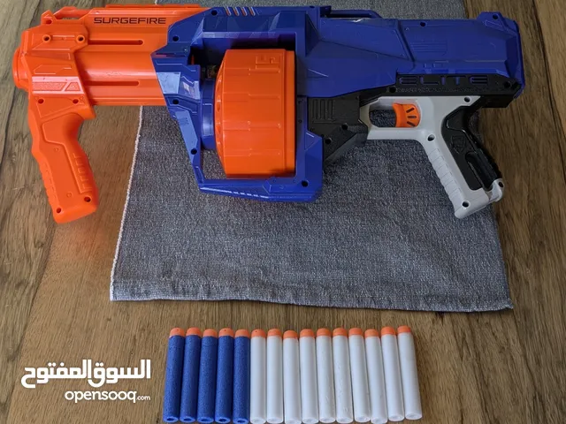 Nerf Surgefire gun with 15 darts / مسدس نيرف مع 15 طلقة