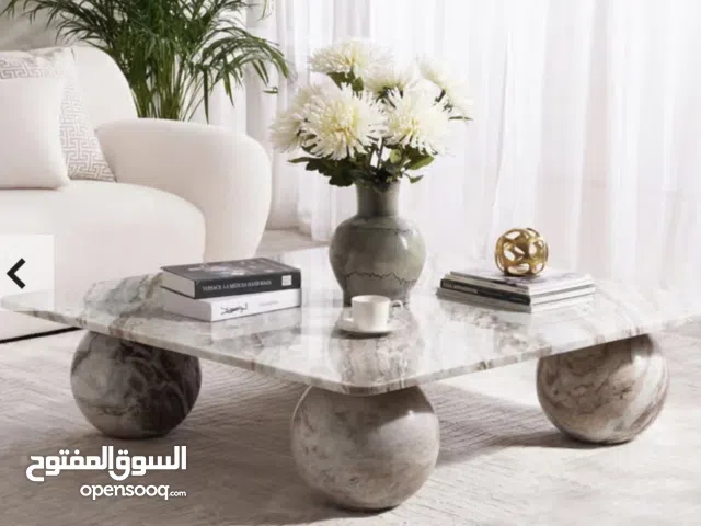 Menor Coffee Table Marble - Brown من بان هوم White