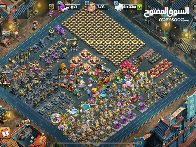 Clash of clan th17 fully maxed with good decoration statue