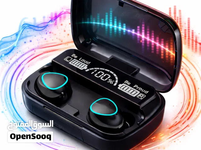 سماعات M10 لاسلكية بلوتوث 5.3 - شاشة LED رقمية - تحكم باللمس - 5 ساعات تشغيل - Generic