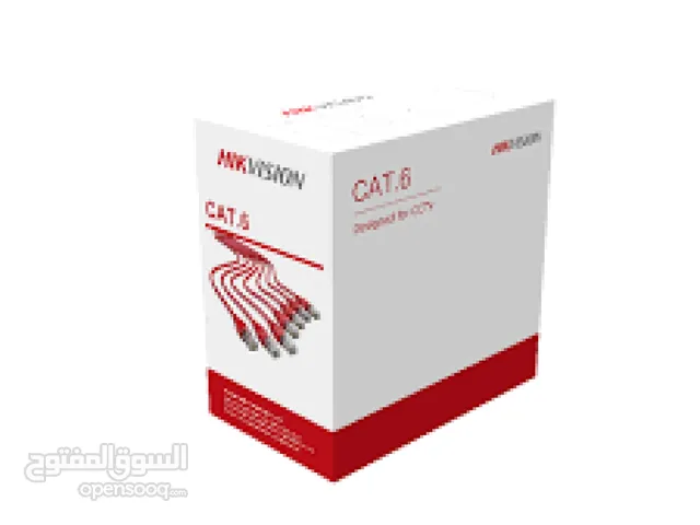 كابل شبكة هيكفيجن 100% نحاس نقي Cat6 – طول 305 متر  HIKVISION NETWORK CABLE 100% COPPER CAT6
