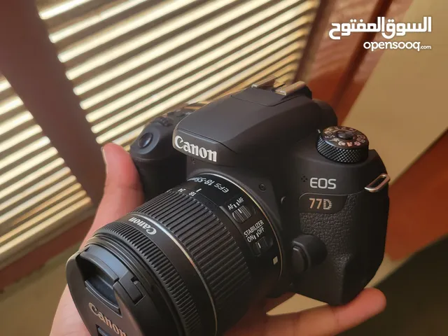 كاميرا كانون 77d شبه جديده