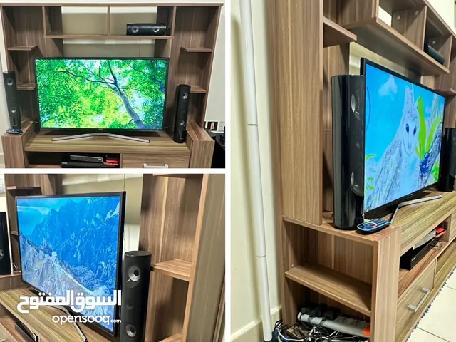 Samsung TV + customized TV stand + Samsung sound system 6.1 for urgent sale