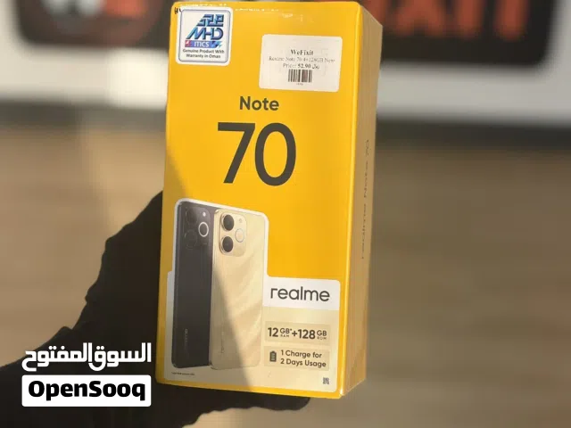 Realme Note 70 4+128GB  Colour:-Obsidian Black  6000mAh Massive battery  7.94mm Ultra slim