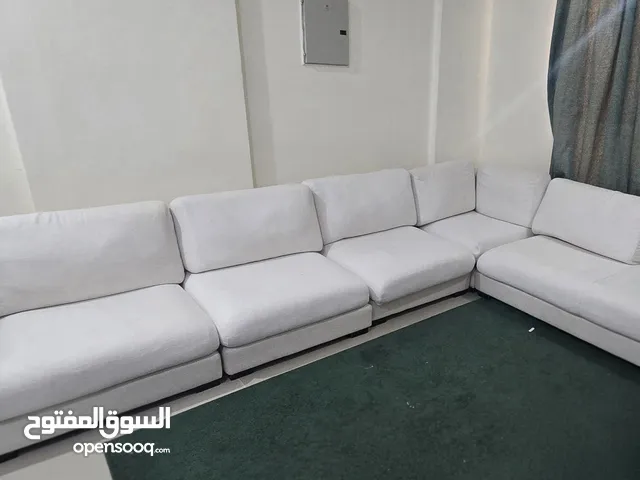 كنبة كورنر ايكيا بحالة جيدة جدا للبيع Ikea l shape sofa for sale in very good condition