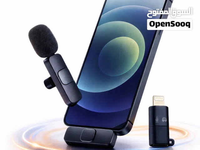 مايكروفون لاسلكي K8 للهواتف – Plug & Play لتسجيل الصوت والفيديو