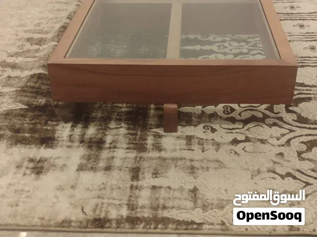 طاوله اكل معيشه لوح زان اصليه خشب + مرش