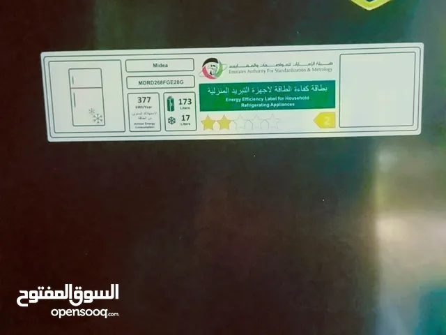 ثلاجه Mideaمستخدم جديد لمده 5 اشهر اقتصاديه جدآ في الكهرباء 40 وات في ساعه سعرها 75000 من الاخر
