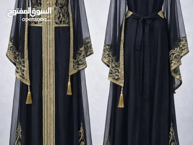 Elegant Black  dress with Gold Embellishments