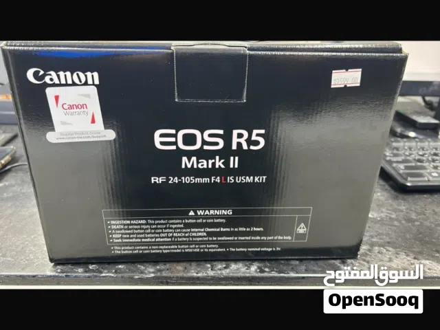 للبيع كاميرا كانون R5 Mark II جديدة+ عدسة كانون 70-24 MM جديدة