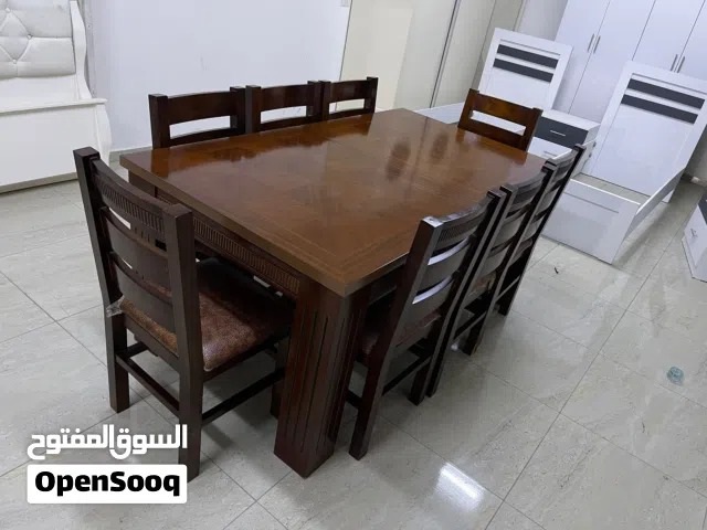 طاولة سفرة 8 كراسي زان اصلي ثقيلة