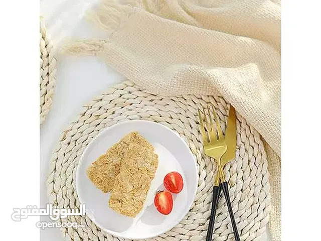 توفر حصير دايري سعفي 35 سم بـريال روعه هالحصير للطاولات وتحطي فوقهن الاشياء الساخنه