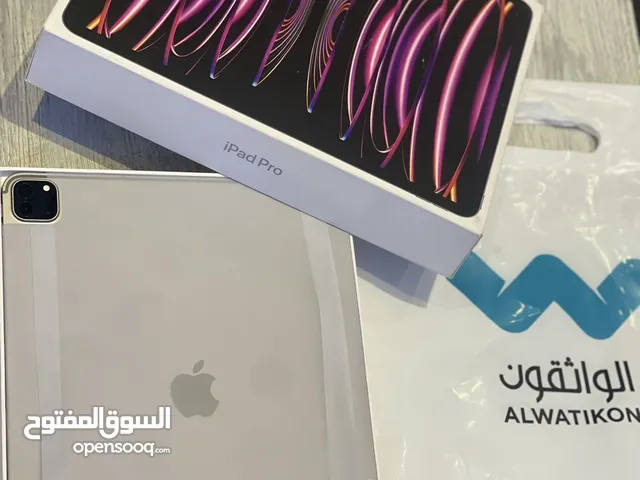 iPad Pro 2022 -12.9-inch 128GB WIFI +Cellular M2  ايباد برو 2022 شبه جديد شفره و وأي فأي