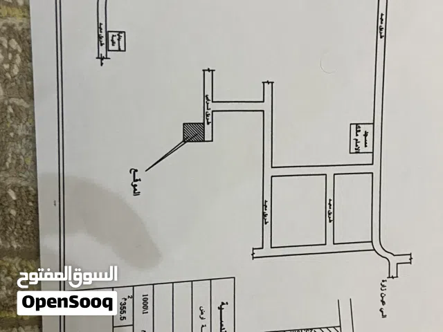 قطعه ارض 355 متر نهايه طريق السدره