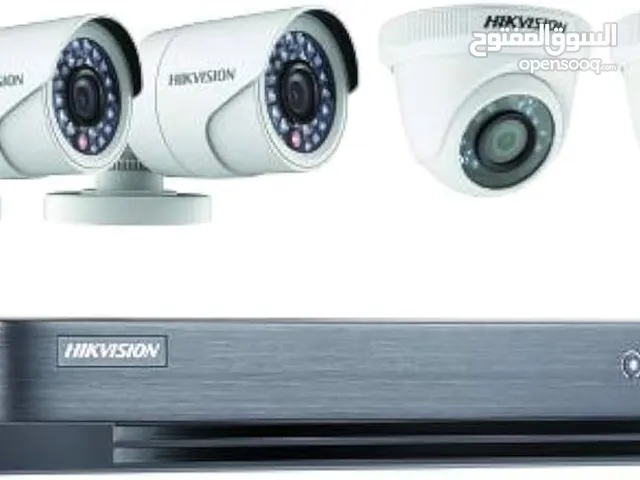 نظام كاميرات مراقبة كامل مستعمل يشمل 4 كاميرات
