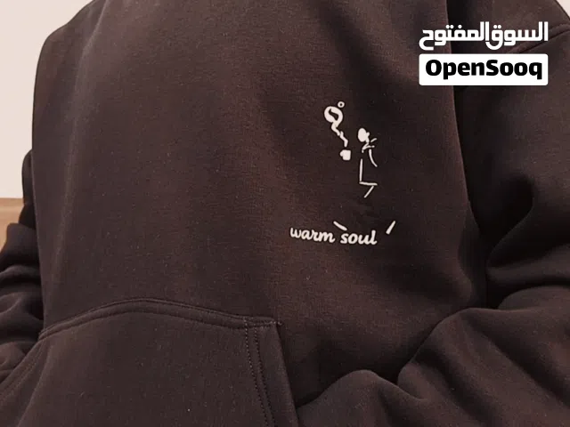 هودي اسود قطن 100٪