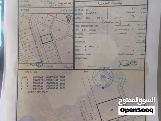 ارض في مرتفعات الرسيل مستويه ونظيفه ووسط البيوت  مساحه 660 متر