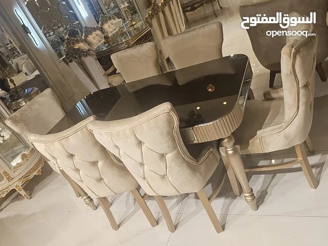 للاناقه عنوان لعشاق الذوق الرفيع طاولة سفره 6كراسي كوالتي عاليأحدث موديلات مقاس 160 / 90