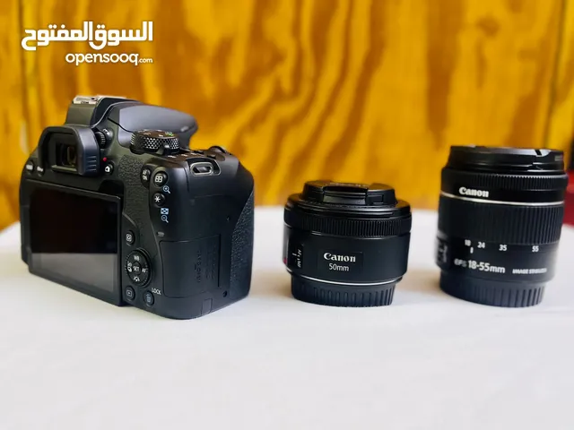 كاميرا كانون 850D مع عدسة 50mm  وعدسة كت 55_18
