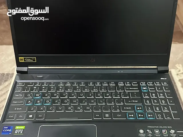Gaming Laptop i9-11th Acer predator RTX 3070 8 GB Graphics