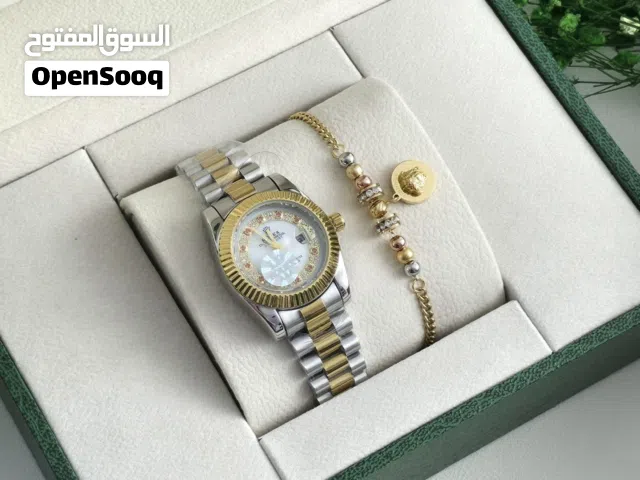 ساعة رولكس ستاتي مع أسوارة فرزاتشي – أناقة سويسرية بلمسة إيطالية جريئة