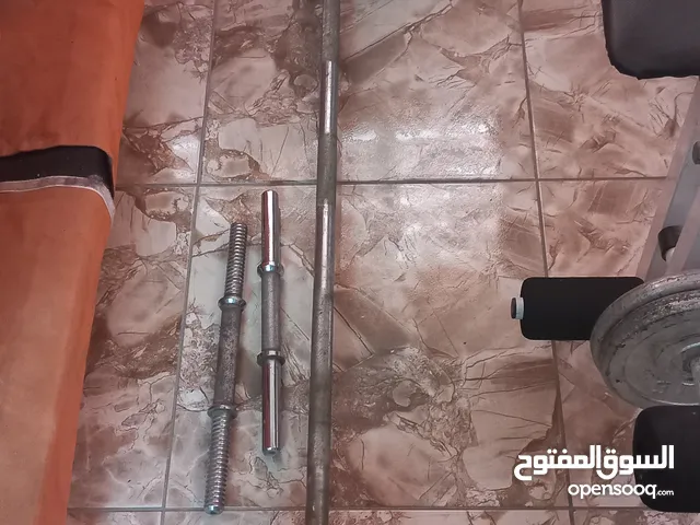 كرسي متعدد الاستخدام مع بار عدد 2 مع دامبلز وحديد 50 كيلو