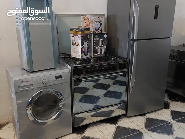 بكج عرسان مستعمل 7 قطع  ثلاجه 22قدم نوع ناشونال  غاز يونفيرسال ايطالي مجدد كامل 5 عيون غساله ناشونال