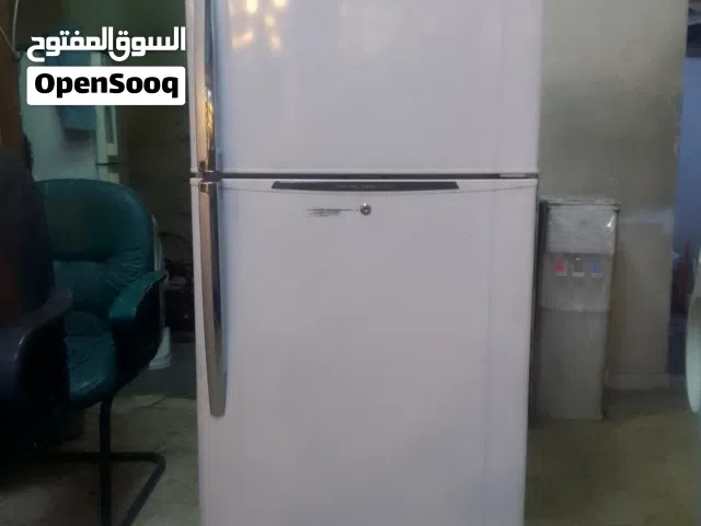 ثلاجة توشيبا 290لتر تعمل على نظام هايبرد توفير للكهرباء شفط روائح قتل البكتيريا بحالة الوكالة