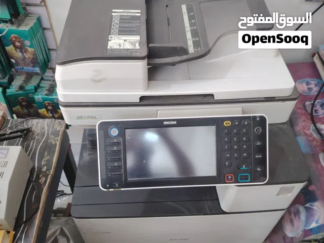 طابعه ريكو MP C4503 طابعه نضيفه جدا  استخدام قليل