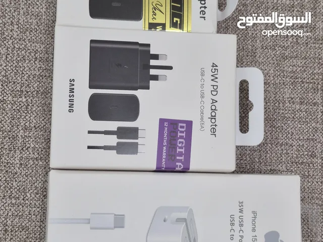 شواحن سامسونج وايفون ضمان سنة