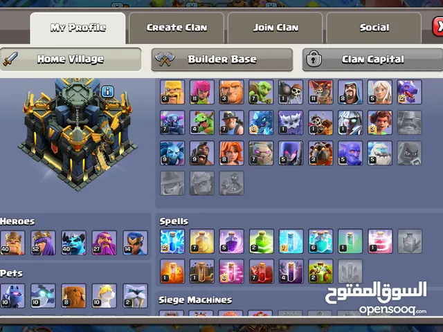 coc account th 17