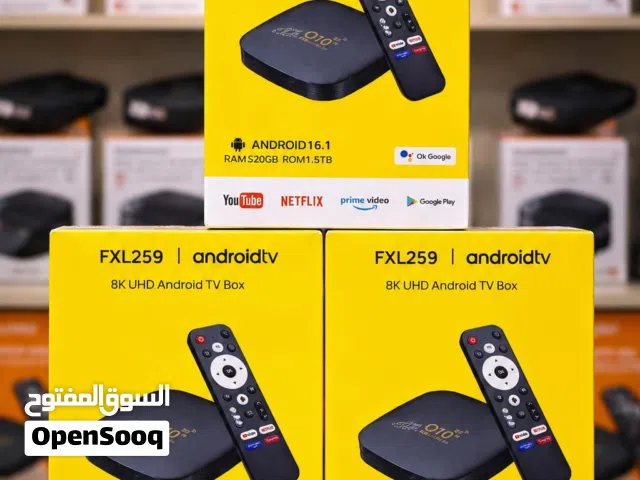 Smart TV Box – 8K UHD / Android 16 / 512GB Ram+1.5 TB Storage / All TV Channels -Call / WhatsApp