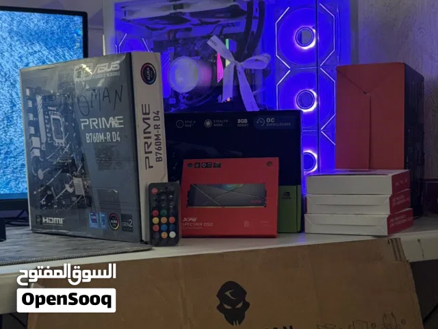 بي سي i7/RTX5060 3FANS/ شبه جديد / شكل واداء / ينفع للالعاب و التصميم