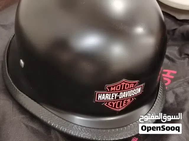 Harley-Davidson styled Half Helmet featuring a classic, retro design often referred to as