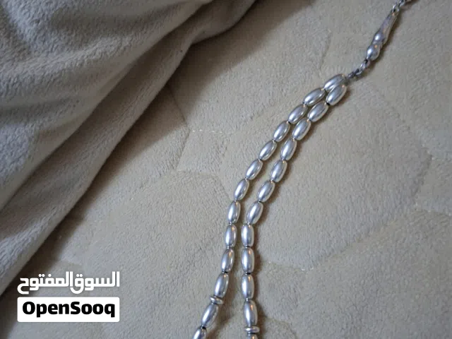 سبحة فضه ايطاليا لدمغه 925 منحوته والحبل فضه نادره خفت ينقطعغيرته استيل