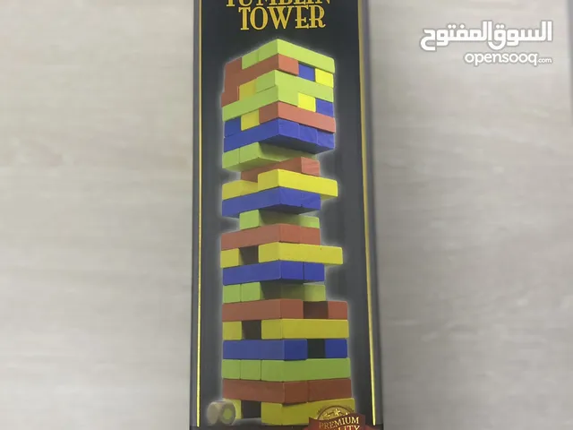 Jenga Merchant Ambassador Tumblin' Tower Classic Games with 48 Wood Blocks and 1 Dice new condition