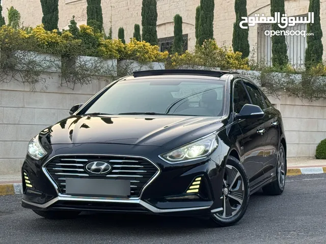 Hyundai sonata 2018 هيونداي سوناتا 2018 limited فل كامل اعلى صنف جميع الإضافات فحص كامل كرت ابيض