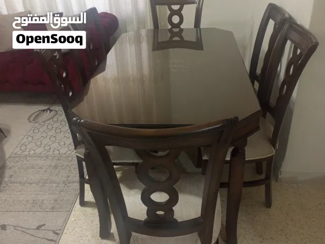 طاولة سفرة مع 6 كراسي زان