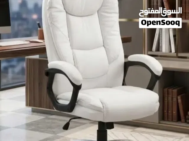 كرسي مكتب - كرسي جلد طبي - كراسي مريحة جلد فاخر ناعم ومريح - اسفنج سميك متحرك بقاعدة قوية عرض مميز