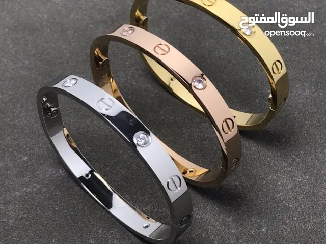 Carter طقم أساور كارتير مكفول لون سنتين 3 أساور ( فضي - نحاسي - دهبي ) 3 خواتم ( فضي - ذ