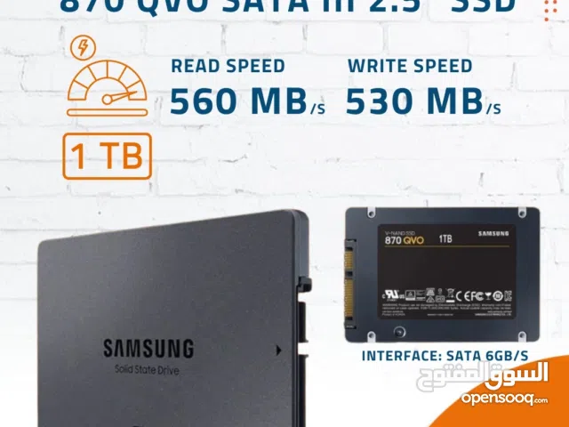 Samsung 870 QVO 1TB SATA III 2.5" 2nd generation 4-bit SSD