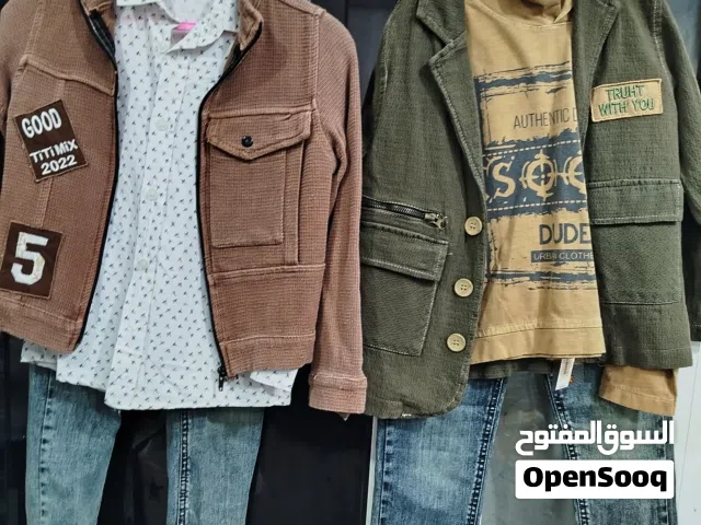 ملابس اطفال بدل عيد وفساتين اطفال بنات واولاد وبنطلون جينز وجاكيوت تشرت بلوزه قميص توته بضاعه نضيفه