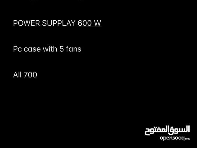 كرت شاشه و معالج و مبرد و بور سبلاي و كيس بيسي خمس مراوح بس ناقصك مذربورد