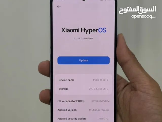 شاومي ريدمي Poco x5 5G 256GB Rom 8GB Ram