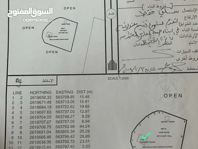 Residential Land for Sale in Al Batinah Al Masnaah