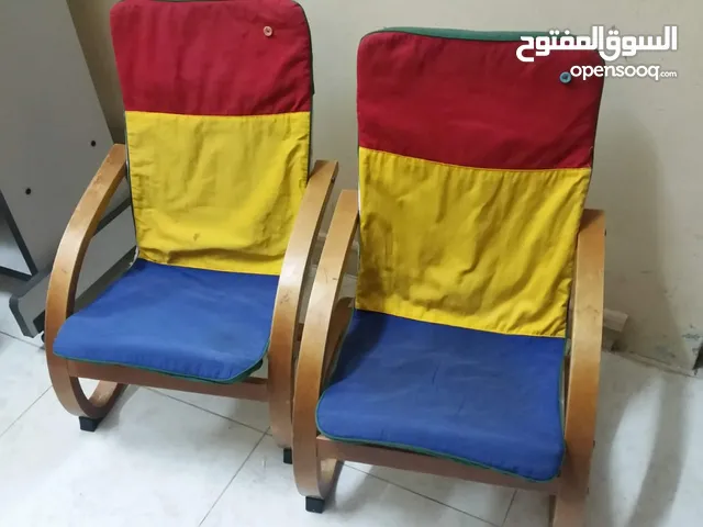 كراسي أطفال خشب وبلاستيك wooden & plastic chairs for kids
