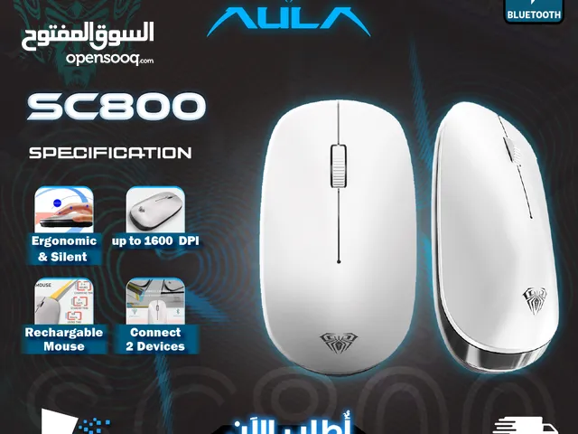 ماوس جيمنغ أصلي لألعاب الفيديو وشغل المكاتب وايرلس Aula SC800 Gaming Mouse Wireless