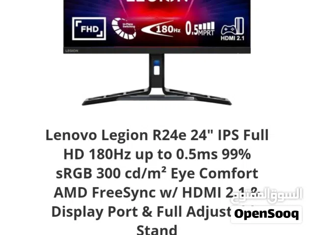 شاشة جينمج الوان ومواصفات ممتازه Lenovo Legion R24e