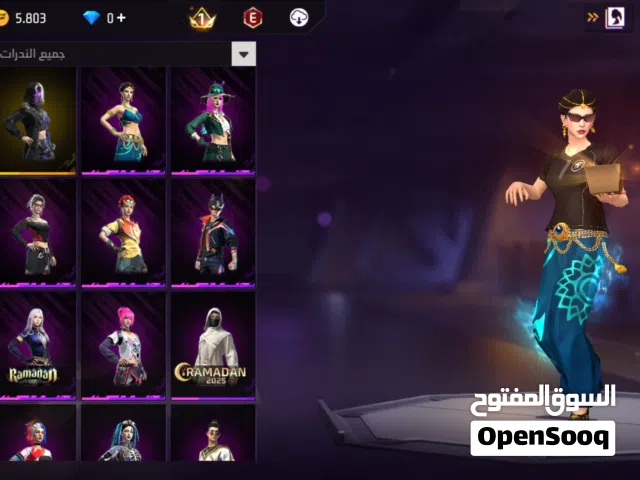 حساب فري فاير للبيع